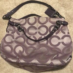 Medium Sized Lavender Coach Bag